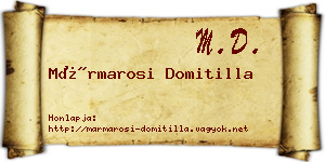 Mármarosi Domitilla névjegykártya